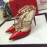 Valentino rockstud red patent leather